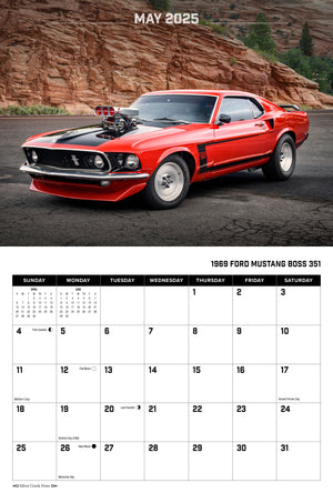 2025 American Muscle Cars Calendar