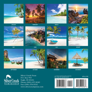 2025 Beaches Calendar 12x12