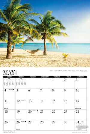 2025 Beaches & Sunsets Calendar