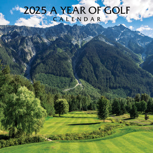 2025 A Year Of Golf Calendar 12x12