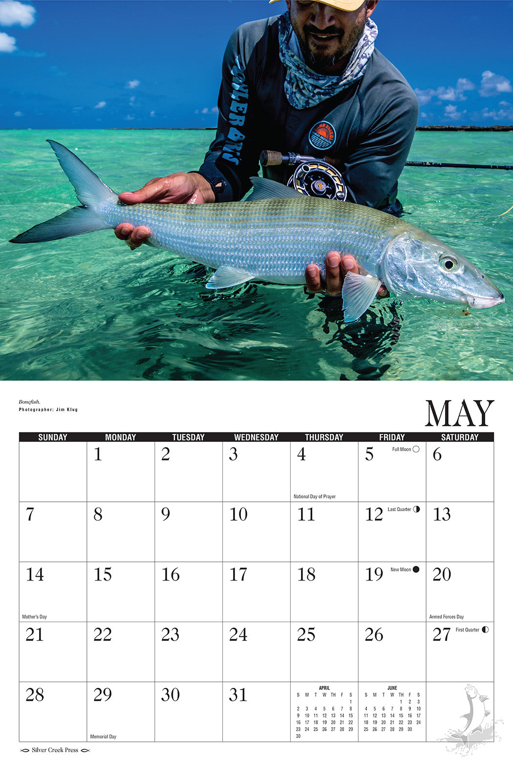 Saltwater Fly Fishing Calendar 2025