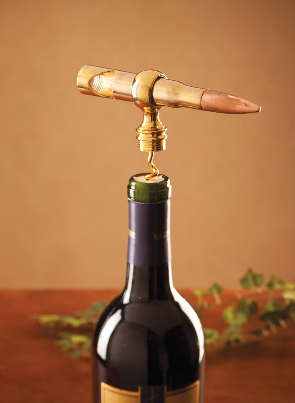 Bullet Wine Bottle Opener - Unique 50 Caliber Corkscrew